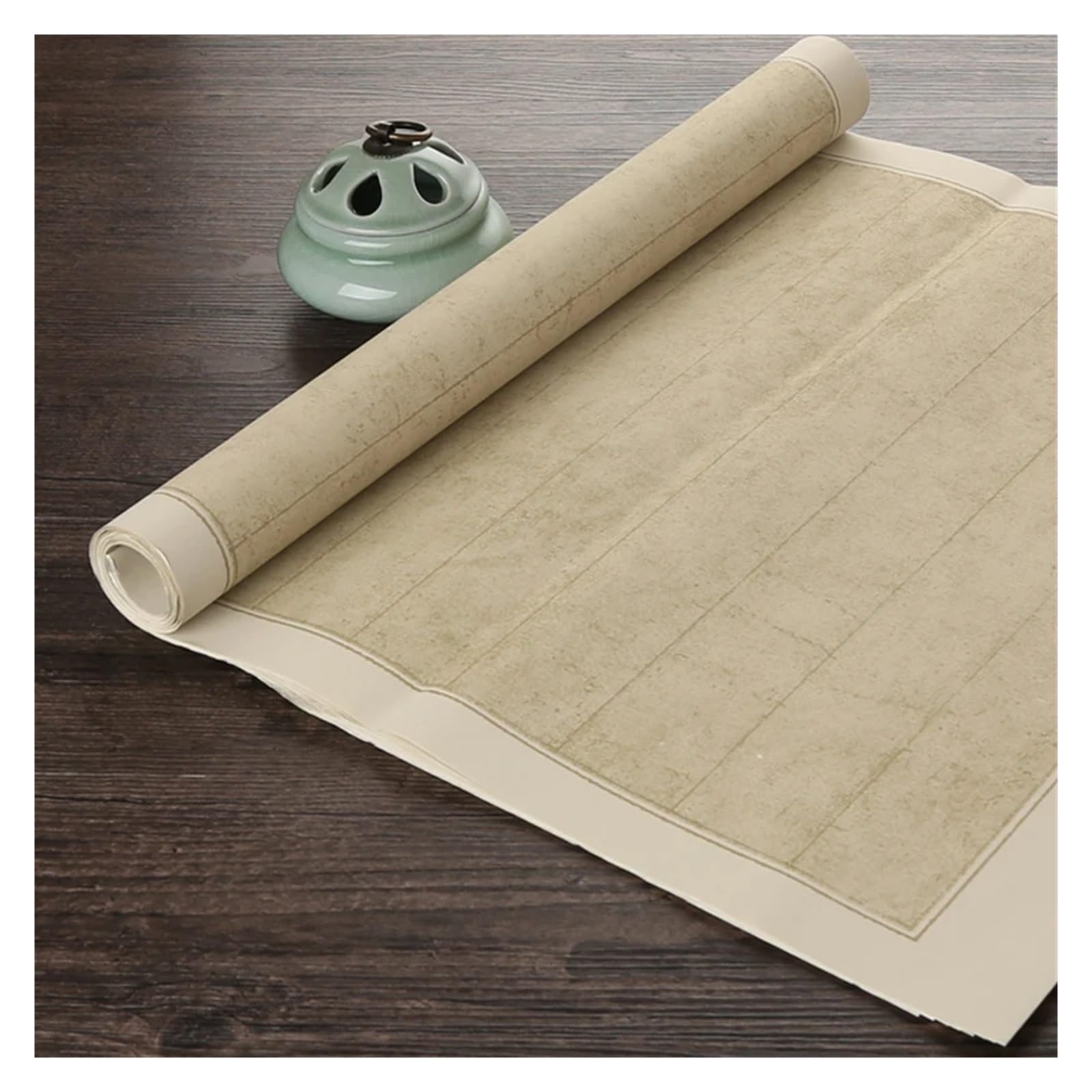 MIUYTRN Chińska kaligrafia specjalna półdojrzały papier ryżowy pędzelek do zdobień konkurs kaligrafii Batik Retro Xuan kopia papieru pisma święte Papier cuicui(B 5cm)