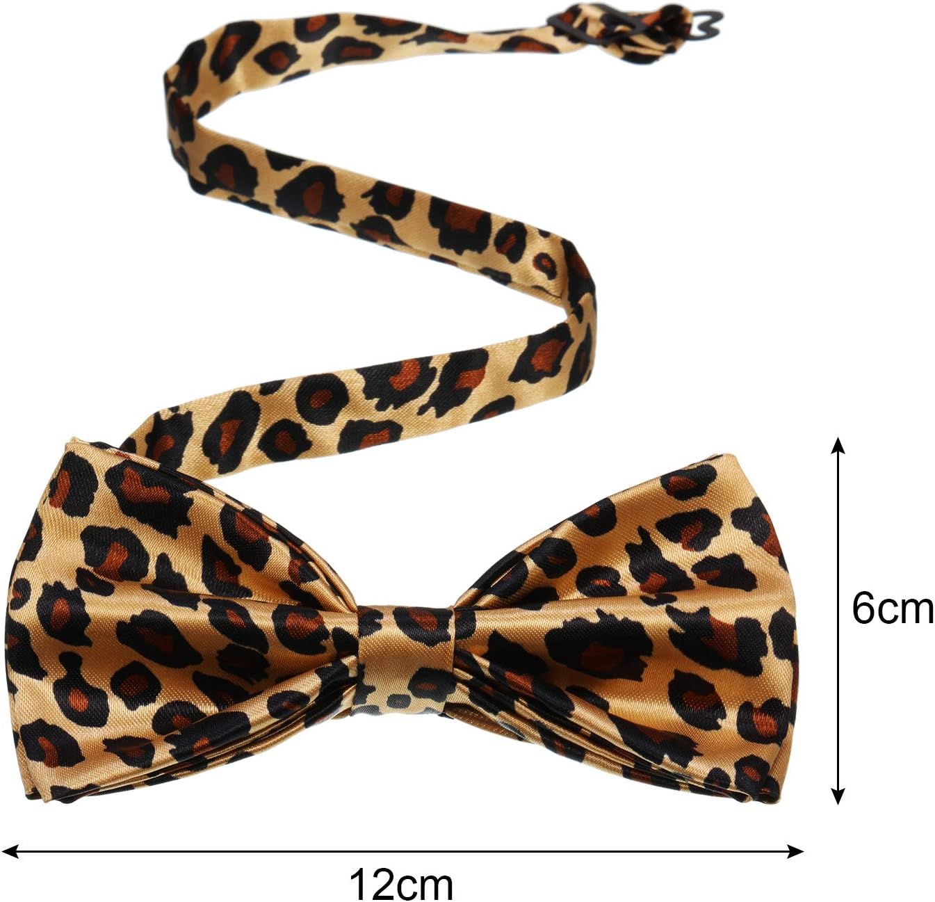 SATINIOR 2 Packs Men's Women Bow Ties Solid Color Pre-tied Bow Tie Satin Formal Tuxedo Bowtie Adjustable Neck Bowtie