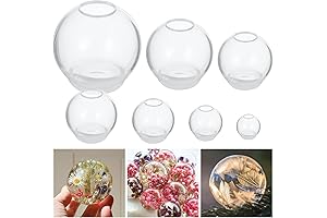7Pcs Clear Resin Sphere Molds: Seamless Quality for Stunning Creations
