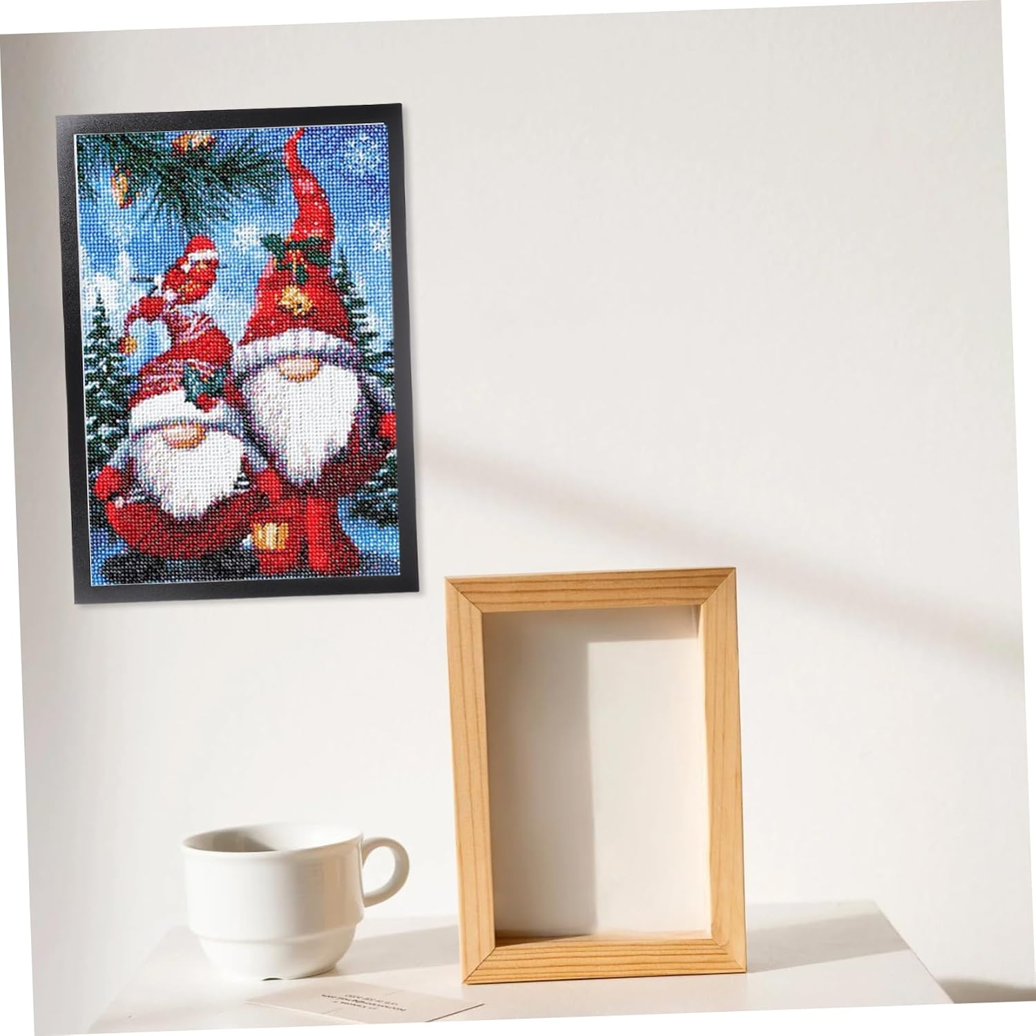 2 Sets Self Adhesive Magnetic Frames for Wall Hanging Plastic Display Frames for Paintings Business Licenses Photos Certificates Home and Office Use