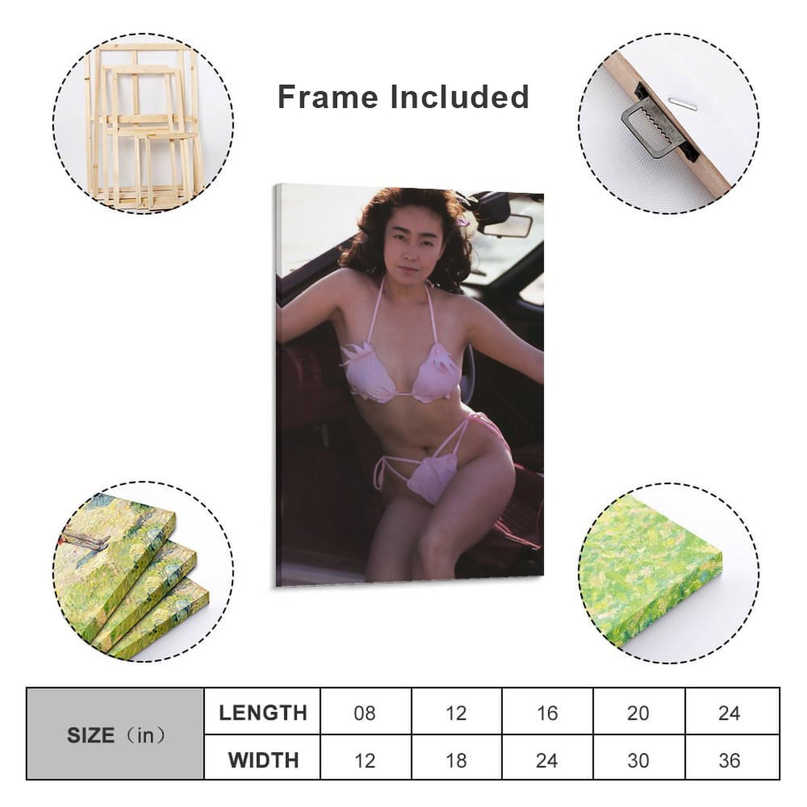 Amazon.co.jp: 柏原芳恵セクシービキニ写真ポスター壁の絵 プリント