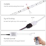 LED Kit lumières à bande étanche 5050 RGB 10m 32.8ft Bandes Éclairage Flexible Couleur Changement avec 44 Clés IR Contrôleur et 12V Alimentation électrique (2x5M)