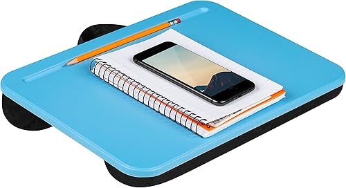 Miniatura 4 de LapGear Escritorio compacto para regazo  cuarzo rosa y escritorio compacto  azul Alaska  Se adapta a portátiles de hasta 13.3 pulgadas  Estilo n.