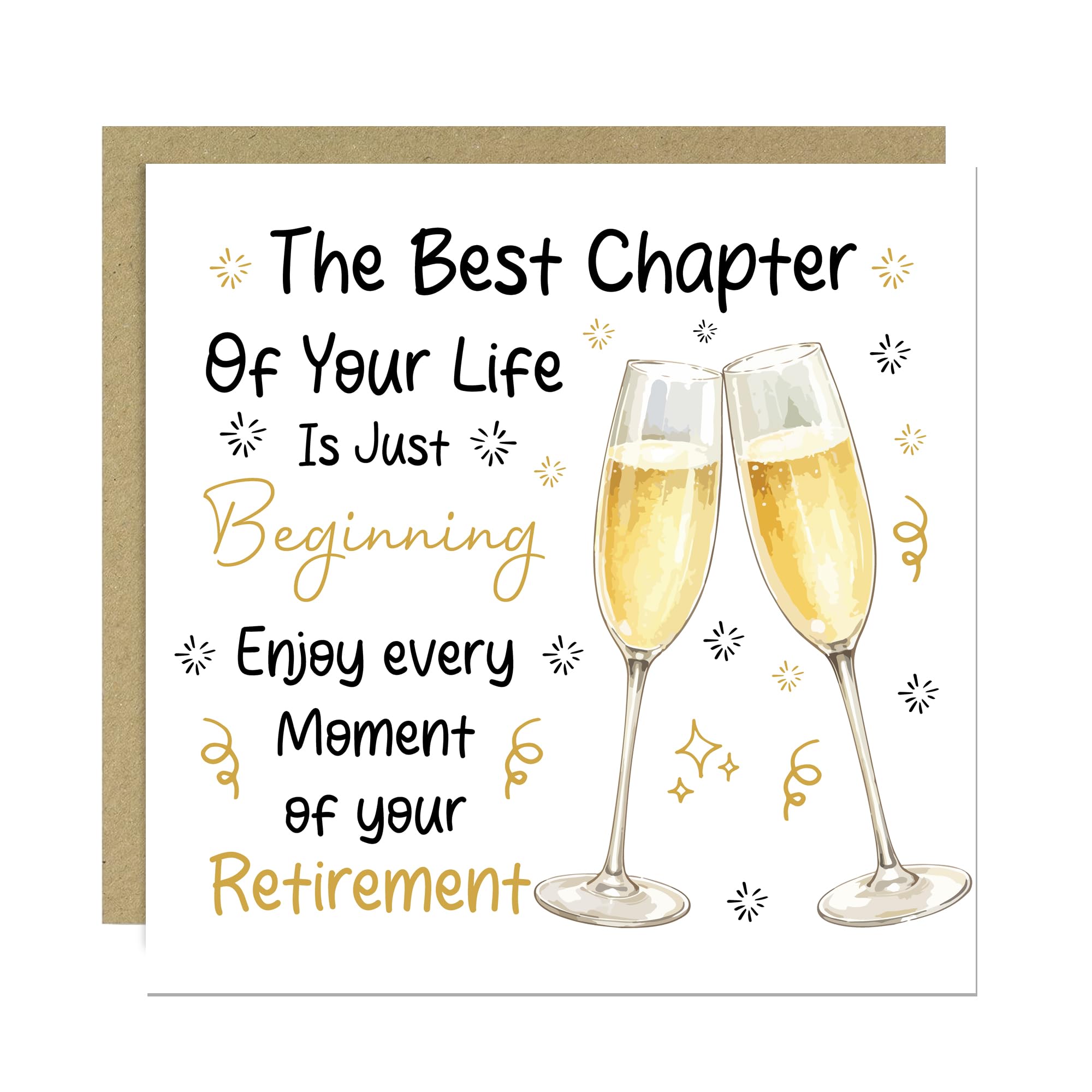RED OCEAN Happy Retirement Greeting Card, Retirement Card for Colleague or Coworker, Leaving Job Congratulations Card For Men Women, Retirement Card for Friend or Boss