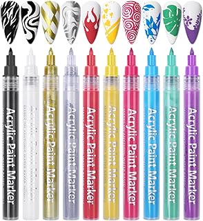 Juego de bolígrafos de arte de uñas de 12 col...