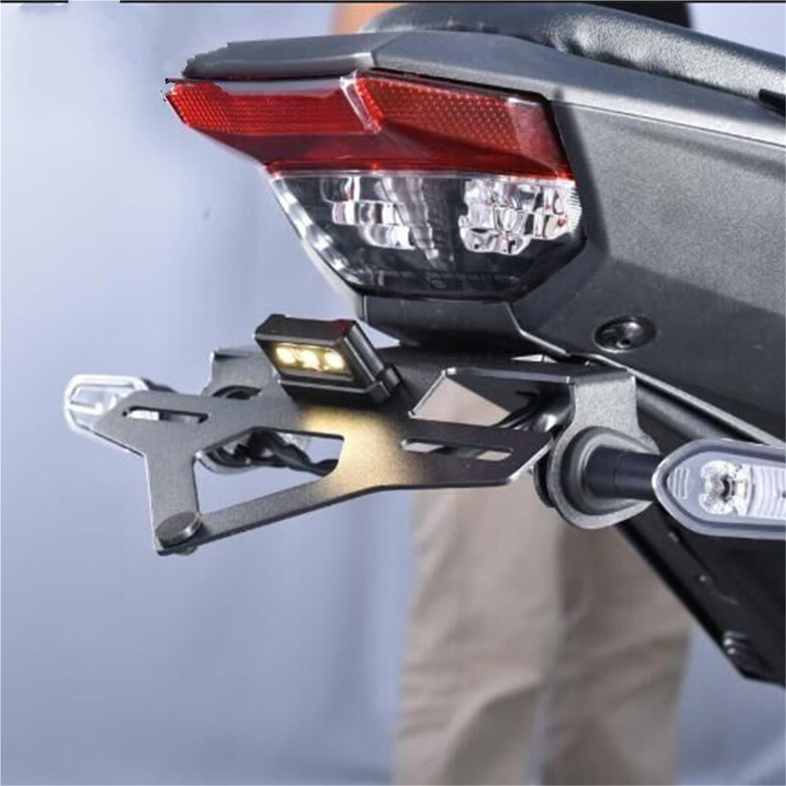 Portatarga Posteriore Moto Per Y&amaha MT-09 MT09 MT 09 2024-2025, Supporto Per Parafango Posteriore