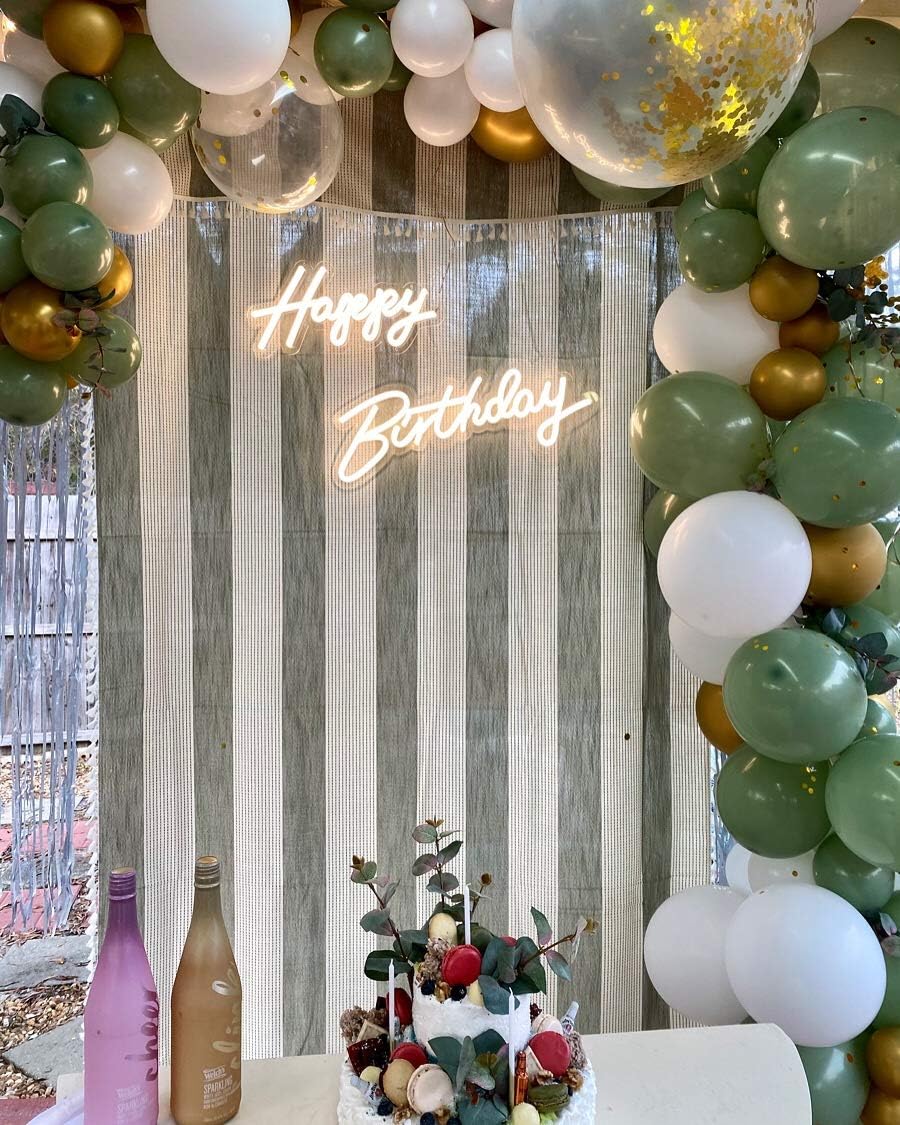 Buу 1 gеt 1 NANYUE Happy Birthday Neon Lights Signs for Wall Decor,Happy Birthday Decorations for Women Men Kids, Backdrop, Photo Prop,Warm White 22.8X7.8 & 16.5X8.3Inches, NY-201-HB
