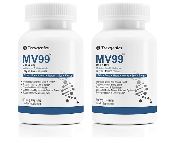 Trexgenics MV99 Multivitamin Oneaday Easy On Stomach Complete Daily