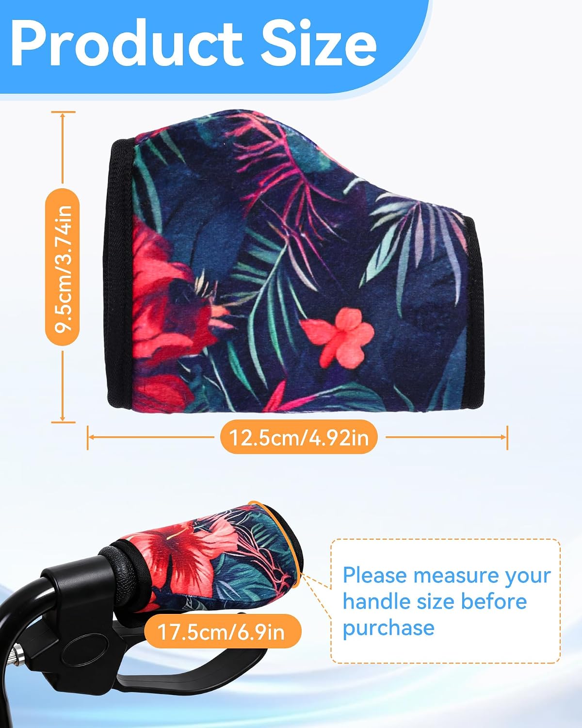 Walker Handle Cushions, Soft Non-Slip Grips for Walker, 2 Pack