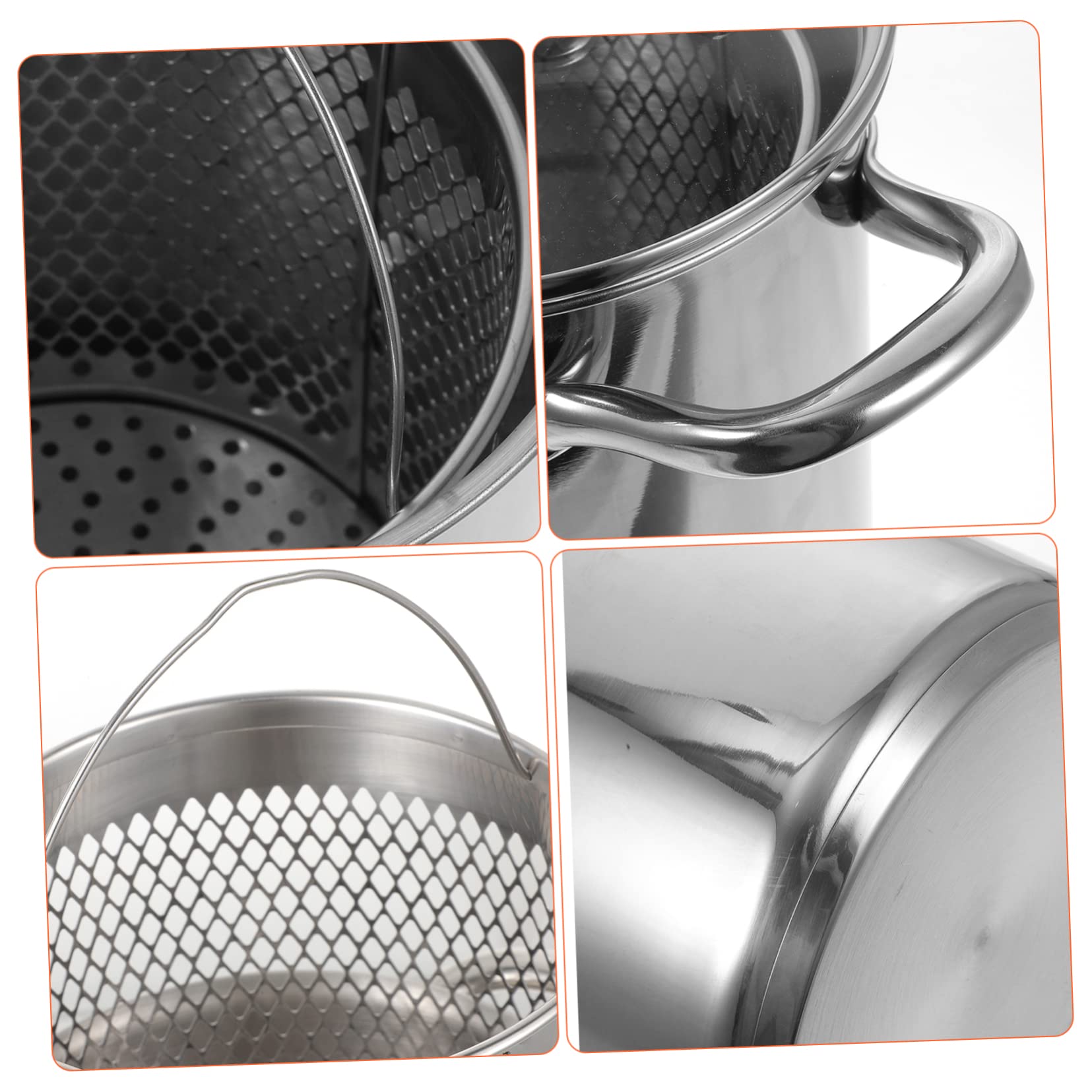 SMASOLO 1 set Japanese Style Deep Fryer Pan Stainless Steel Tempura Frying Pot Kitchen Supply for Home Restaurant Use Efficient Heat Conductor for Quick Cooking