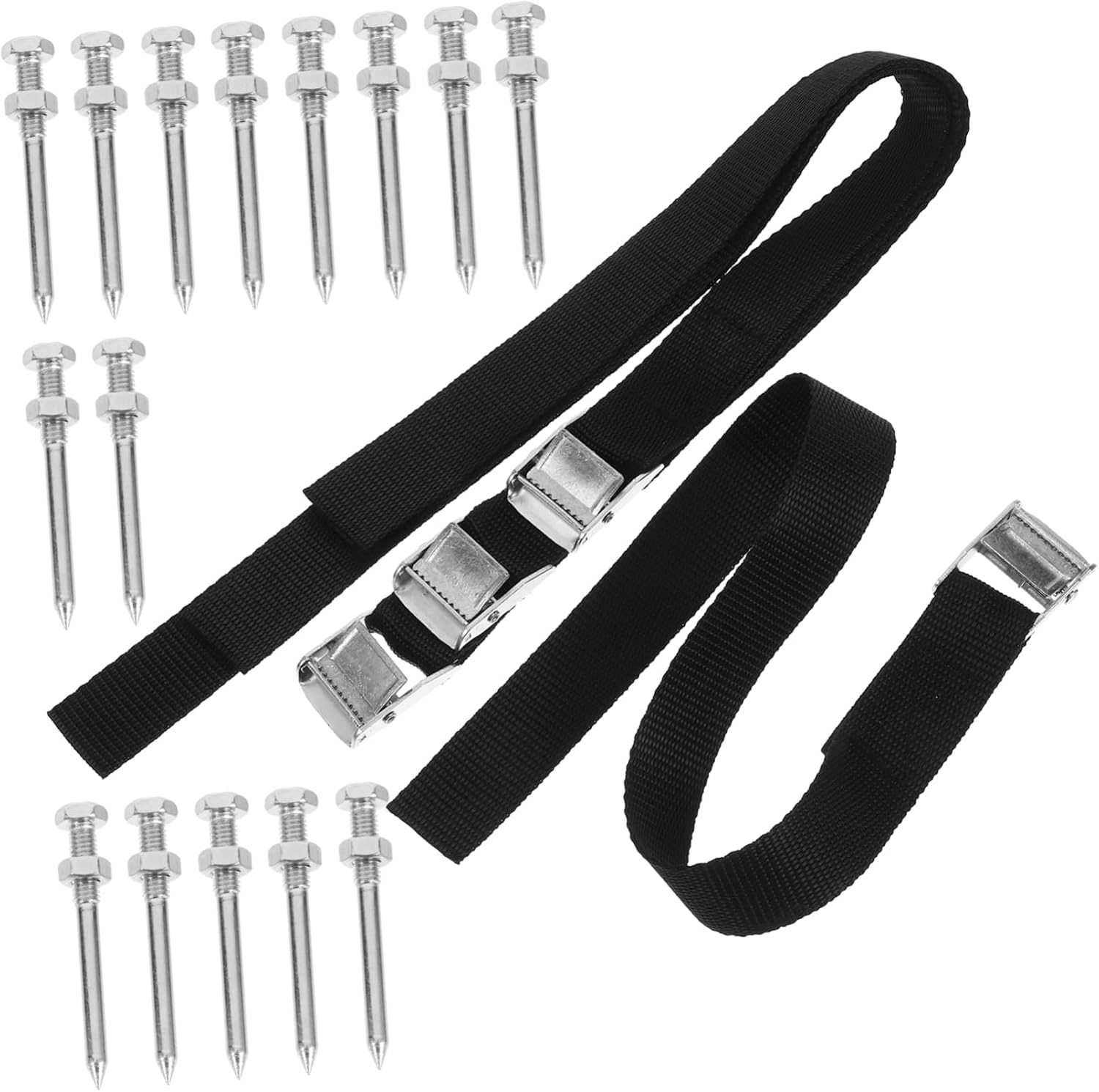 1Set Adjustable Lawn Aerator Shoes with Durable Metal Spikes Versatile Garden Lawn Aerator Nail Tool for Easy Installation and Soil Aeration Kit