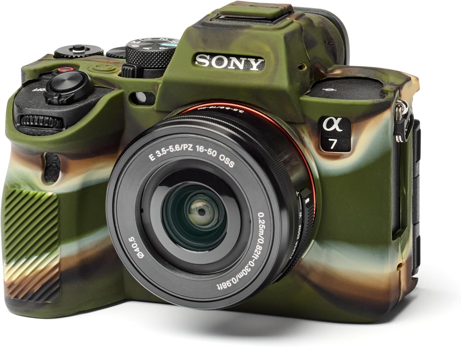 easyCover Protective Silicone Camera Case for Sony A7 V / A7R VI Camouflage