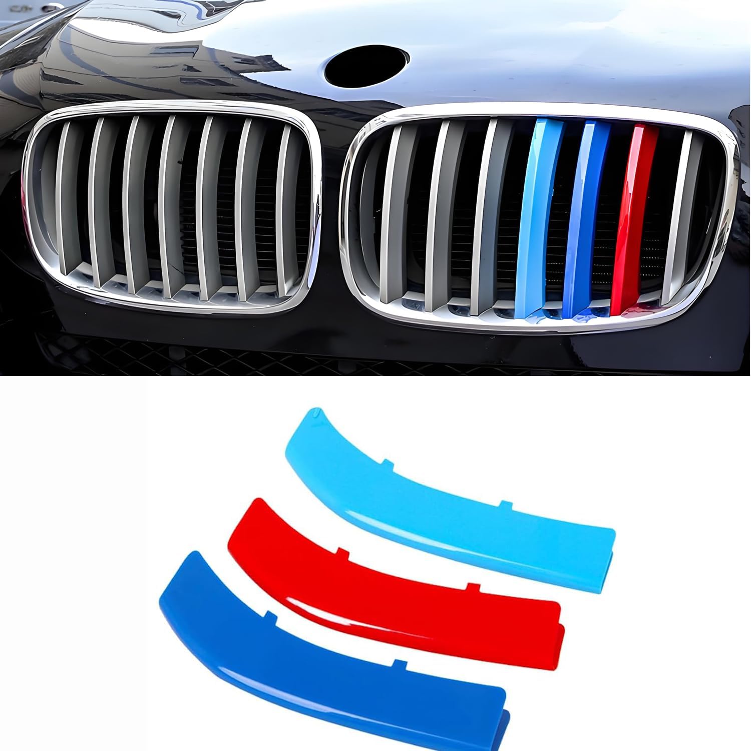 Automotive Grill Inserts for X5 F15 2014-2018 and X6 F16 2015-2019 7-Beam,(NOT for M series Dual-Beam) Front Grille Accessories