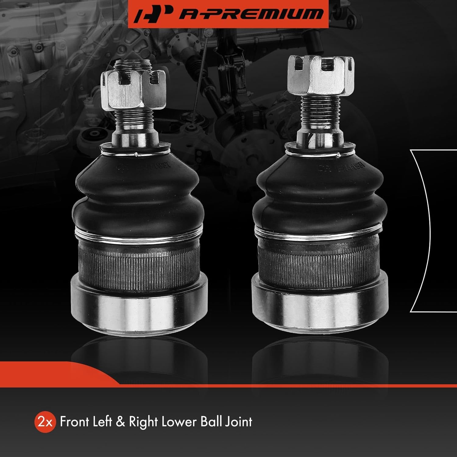 A-Premium 2 x Front Lower Ball Joint Compatible with Ford Thunderbird 1989-1997, Lincoln Mark VIII 1993-1998, Mercury Cougar 1989-1997