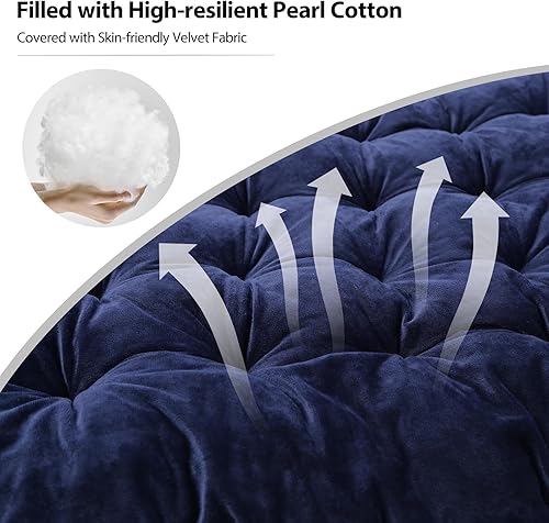 Miniatura 3 de REDCAMP Folding Cot Pads for Sleeping Extra Thick, Soft Comfortable Velvet & Corduroy Cotton Camping Cot Mattress Pad for Backpacking Hiking, Black