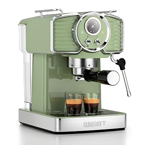 Espresso Machine 20 Bar Espresso Maker with Milk Frother Steam Wand Professional Expresso Machine for Home Cappuccino Latte