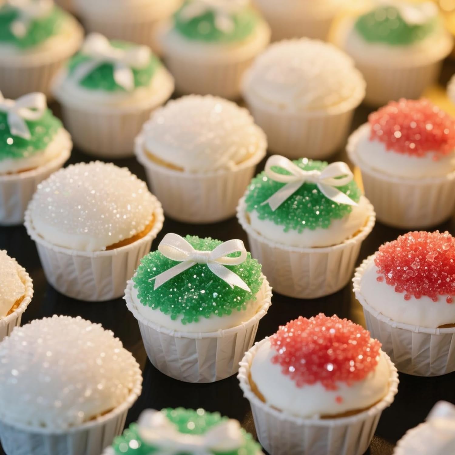 Twisweet White Sprinkles, Edible Sanding Sugar Crystals for Cake Decorating, Extra Fine Candy Sprinkles for Baking, Cupcake Topping Ice Cream Donut Cookies Decoration, Wedding Party Christmas Supplies (150g/5.3oz) - Image 7