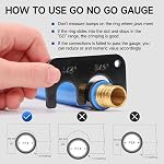 ICrimp 1/2 et 3/4-inch Combo Pex Pipe outil de sertissage pour anneau de cuivre avec GO-NO-GO Gauge Meets ASTM 1807 Norme-Fabriqué par IWISS