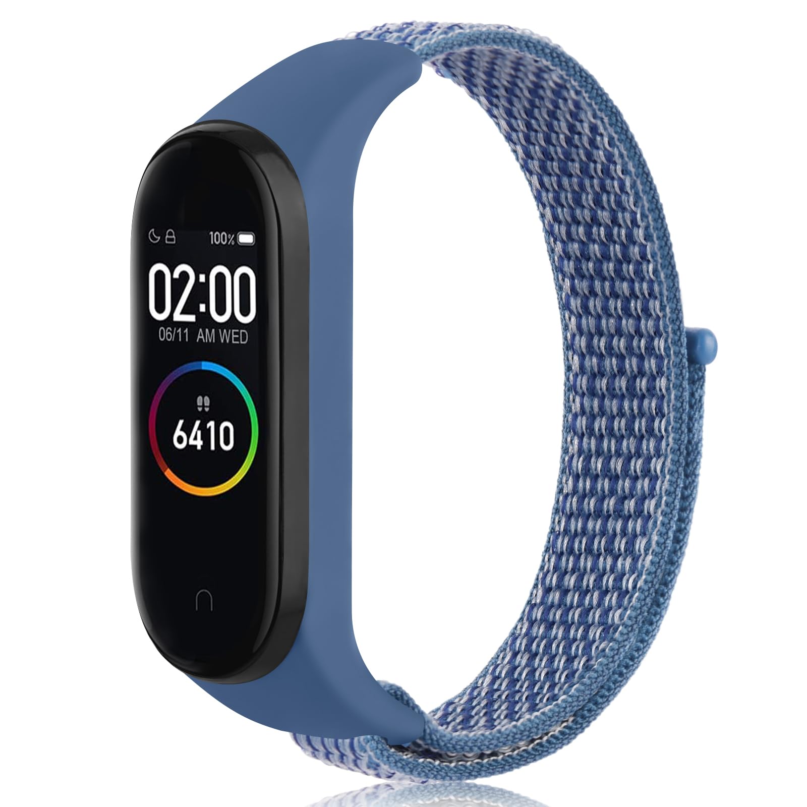 Tobfit Nylon Strap Compatible for Xiaomi Band 3/4 / 5/6 / Amazfit Band 5 (Watch Not Included), Removable Sport Belt for Men and Women (Cape Cod Blue) (B0CGQNMY4Q) Amazon Price History, Amazon Price Tracker