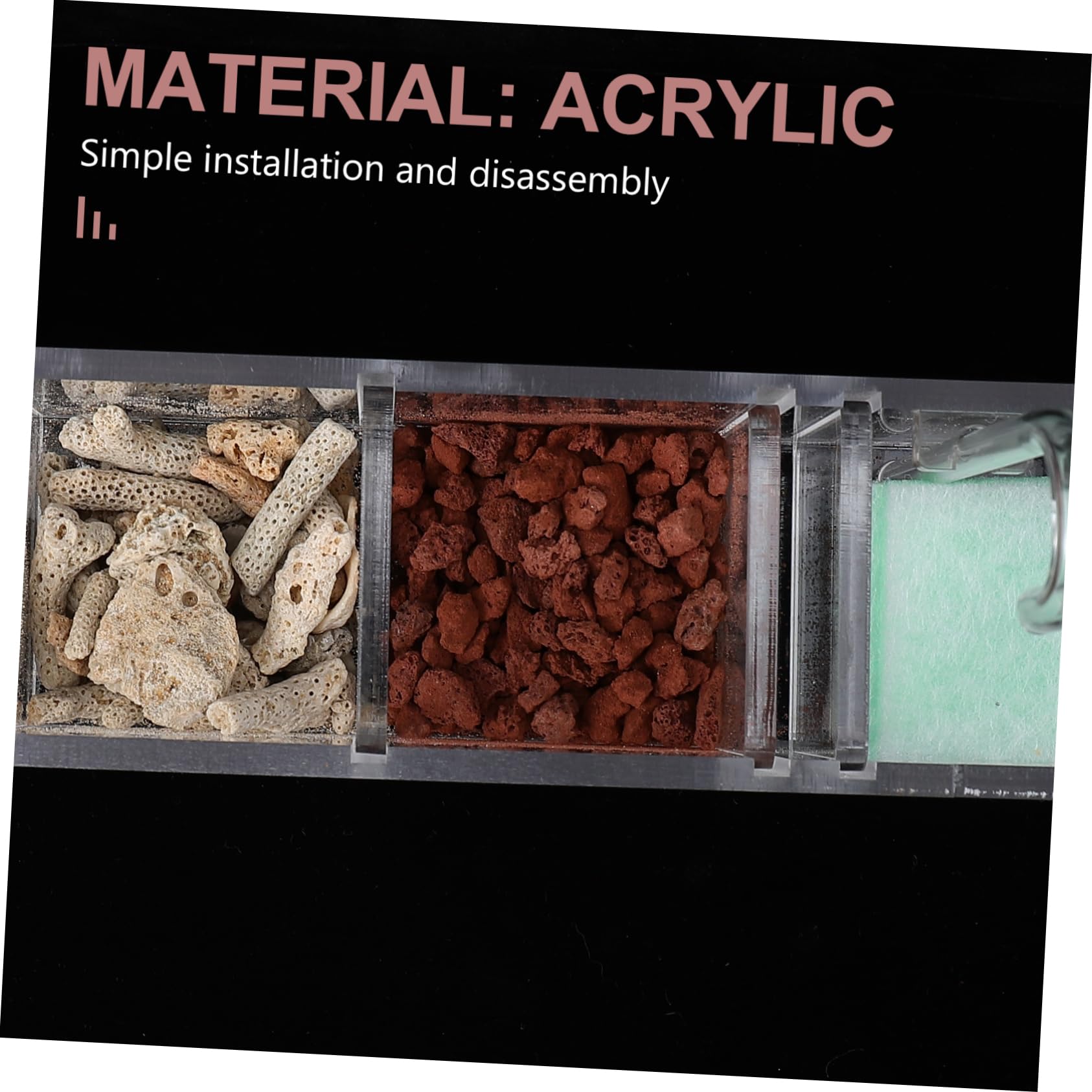 DOITOOL 1juego Filtro De Acuario Colgante Silencioso Caja De Filtración Externa para Peceras Purificador De Agua De Acuario Sistema De Eficaz para Mantener Peces Saludables y Limpios