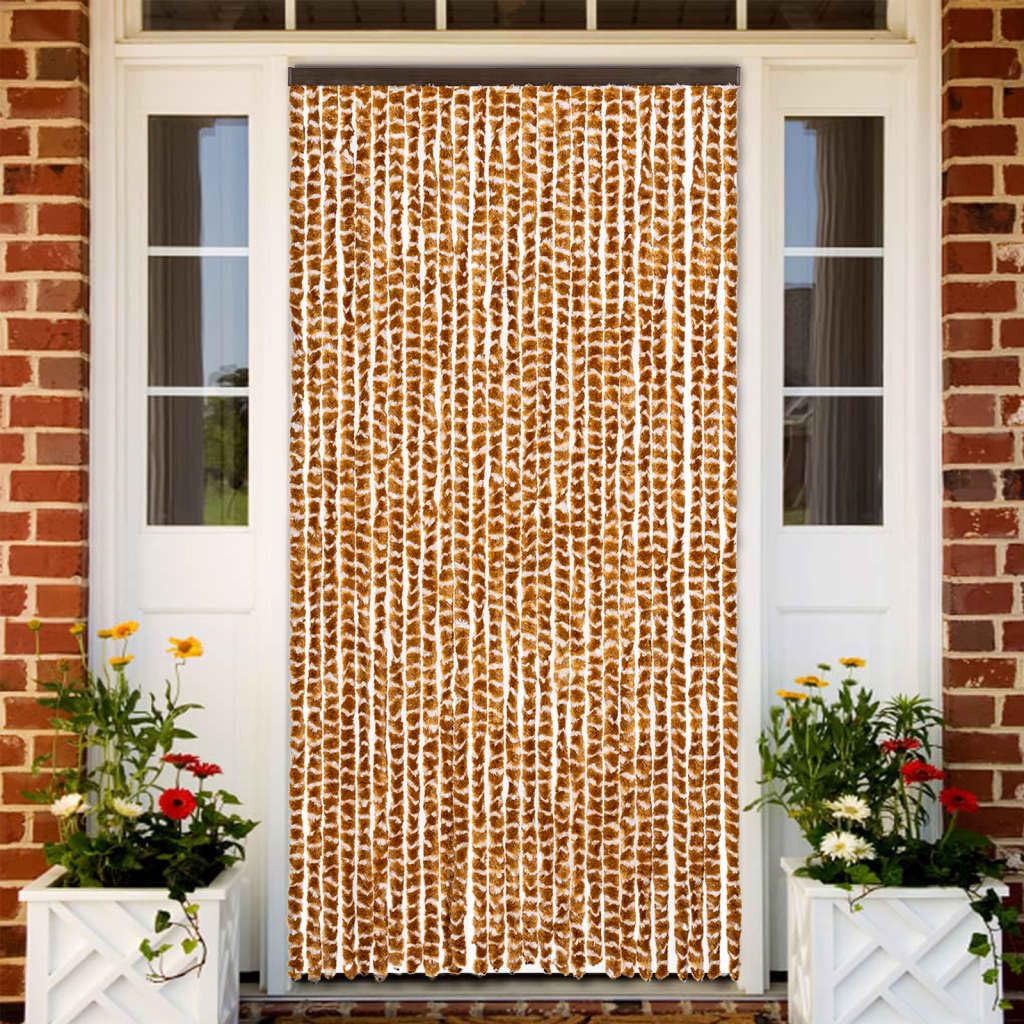 Zanzariera per porta, in ciniglia, 118 x 220 cm, zanzariera per porta di balcone, porta di casa, finestra, soggiorno, camera da letto, terrazza