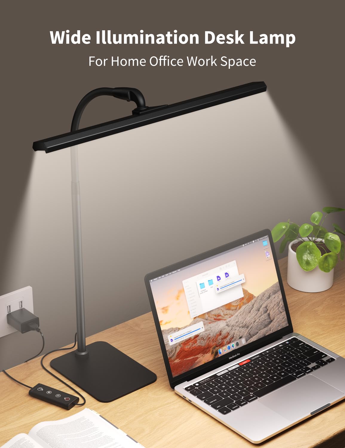 Architect LED Desk Lamp with Adjustable Gooseneck and Dimmable Settings