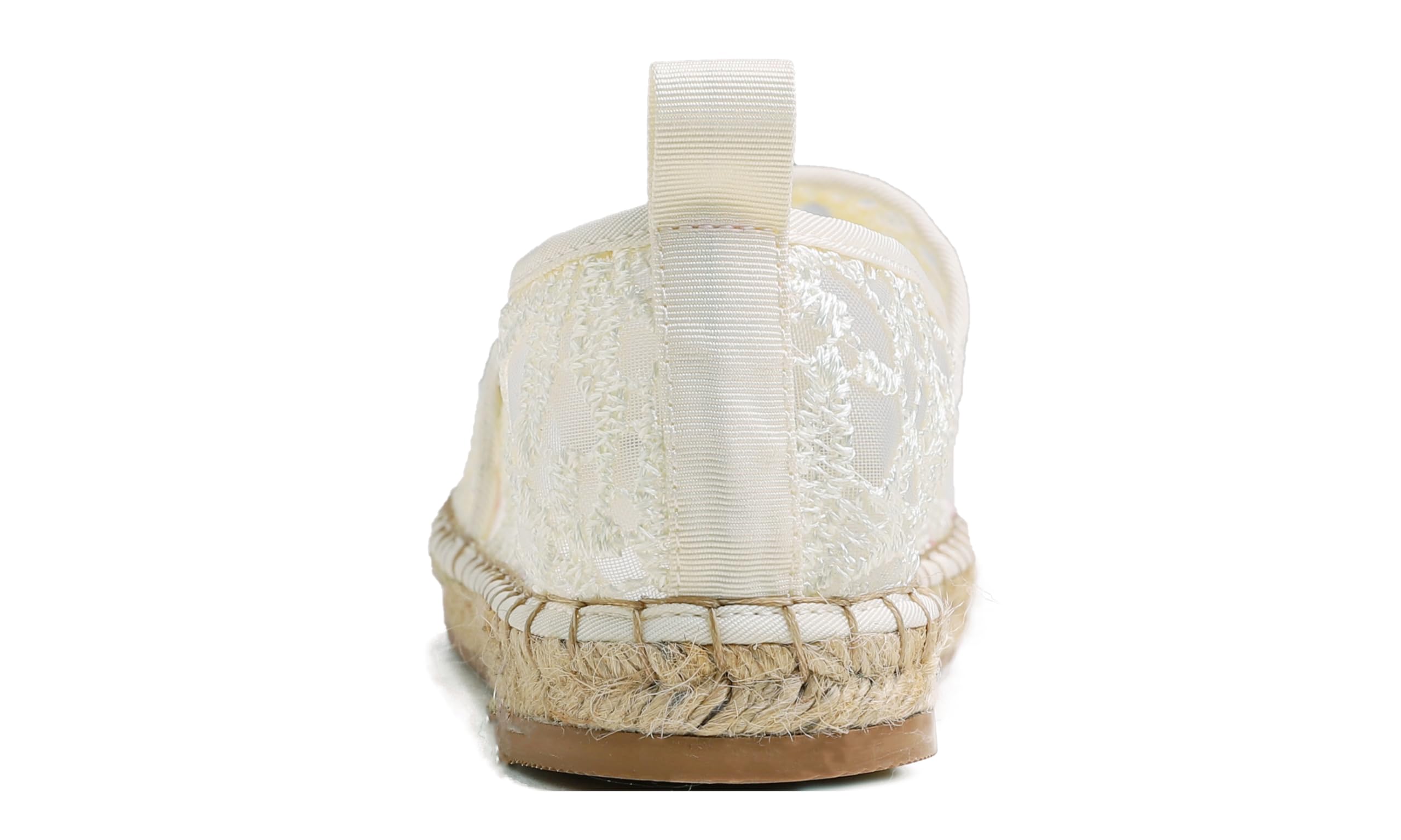 Feversole Round Toe Crochet Jute Balle, Ballett-Häkelflatschen Bequeme und atmungsaktive Schuhe für Frauen