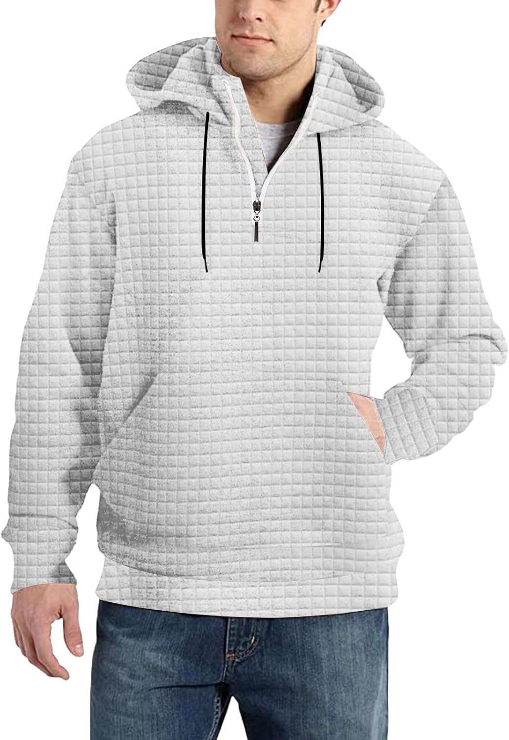 Men Hoodie Zipper Hoodie Splicing Large Size Sweater Ethiopia Ubuy