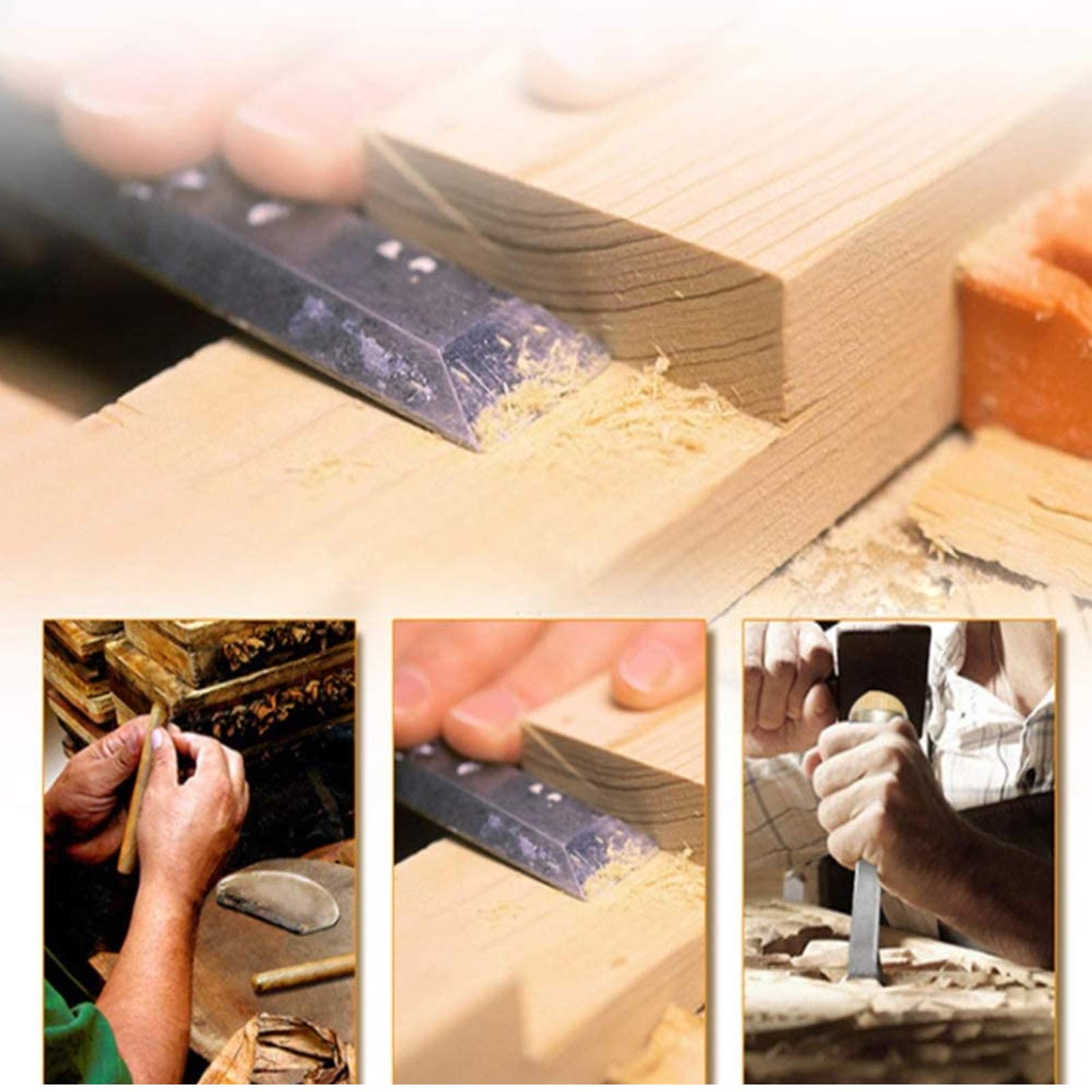 Outil De Sculpture Sur Bois, Jeu De Ciseaux À Bois 12 PCS Couteau À Découper Outil De Sculpture Sur Bois Avec Manche En Bois Et Boite En Bois, Pour Débutants, Graveurs Et Artistes