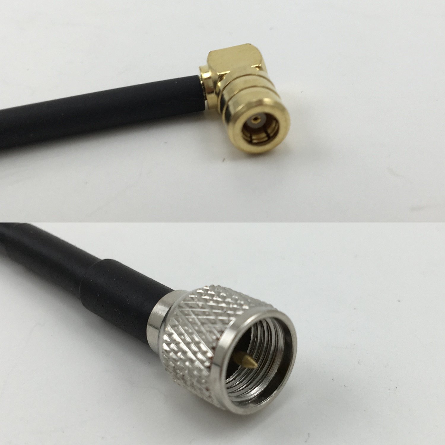 10 feet RG58 SMB FEMALE ANGLE to MINI UHF MALE Pigtail Jumper RF coaxial cable 50ohm Quick USA Shipping