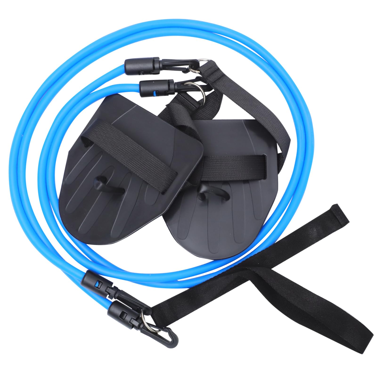 KESYOO Swimming Bands Handles Swim Trainer Resistance Bands Comfortable Neoprene Belt Pool Swimming Supplies