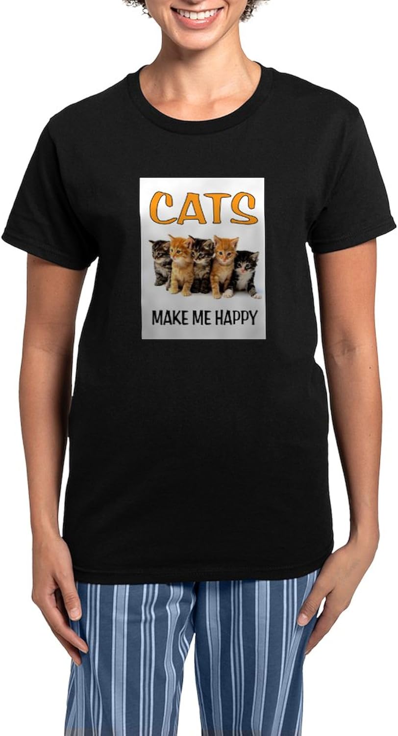 CafePress HAPPY CATS Pajamas Womens Novelty PJ Sleepwear