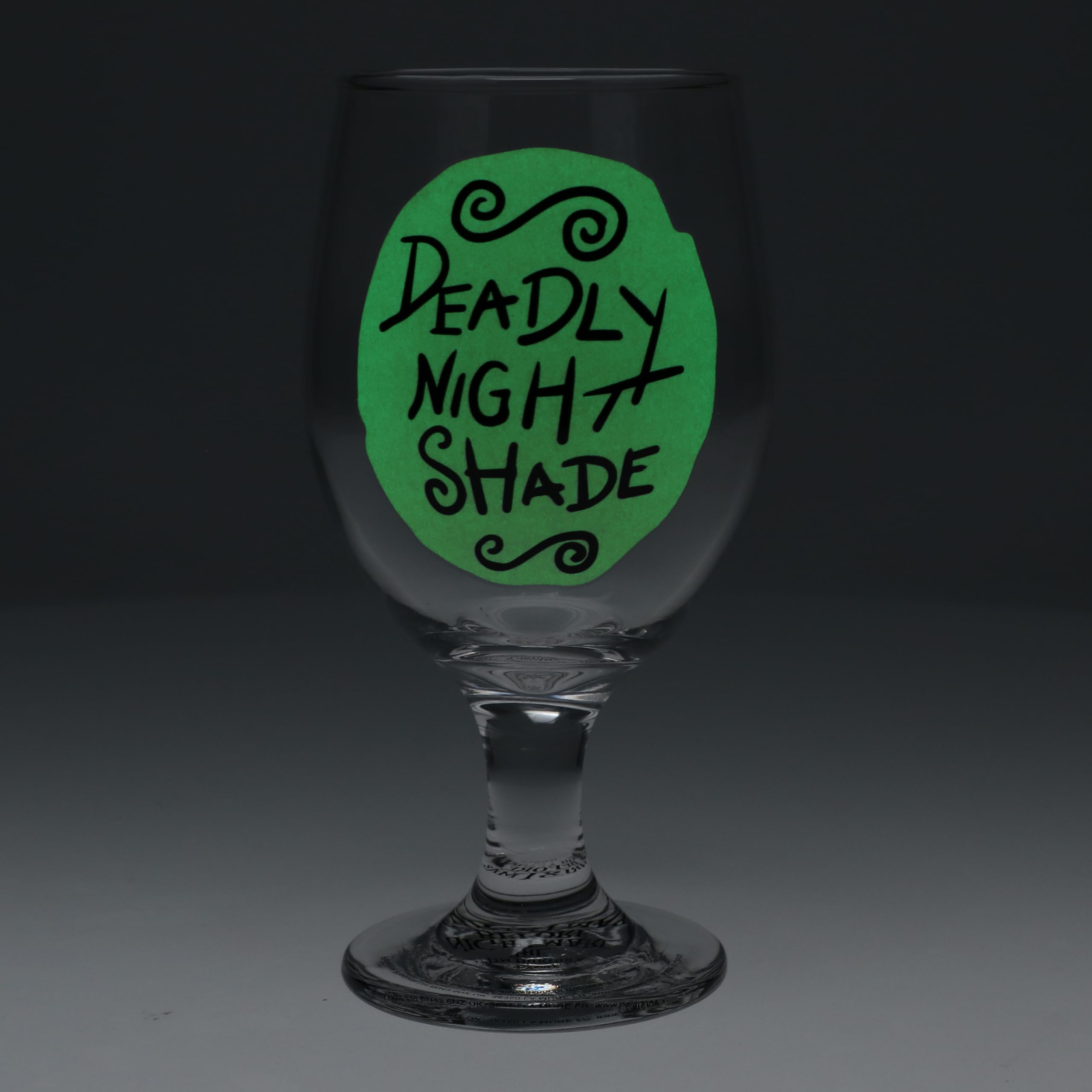 Paladone Szkło Glow in the Dark Nightmare Before Christmas - oficjalny kubek na Halloween i dla fanów Jacka Skellingtona, 350ml (11,8 fl oz)