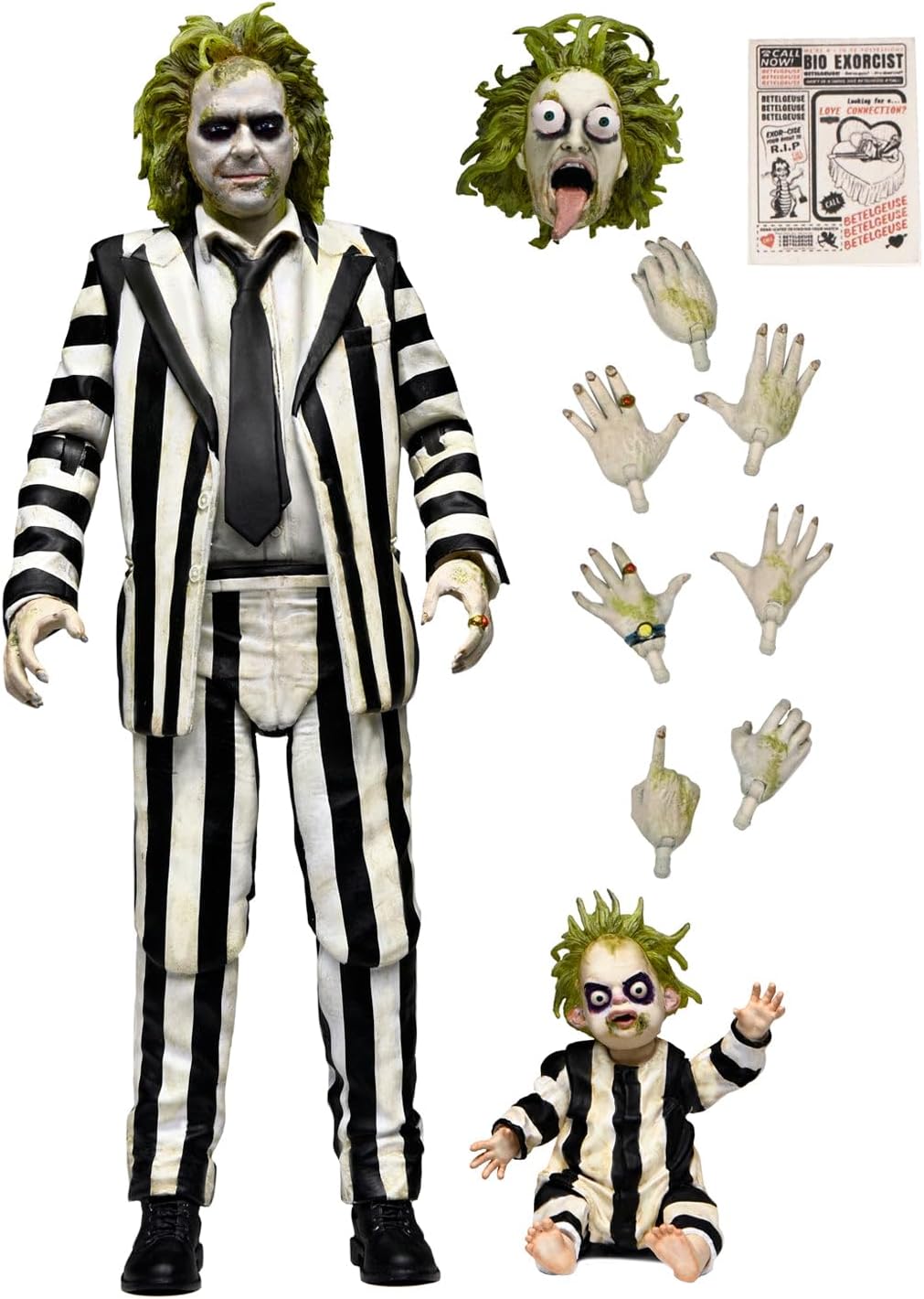 NECA Beetlejuice Striped Suit 7 inch Scale Ultimate Action Figure