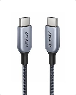 Anker 765 USB C to USB C Cable (140W 3ft Nylon), USB 2.0 Fast Charging USB C Cable for MacBook Pro 2021, iPad Pro, iPad Air 4, Samsung Galaxy S21, Pixel, and More