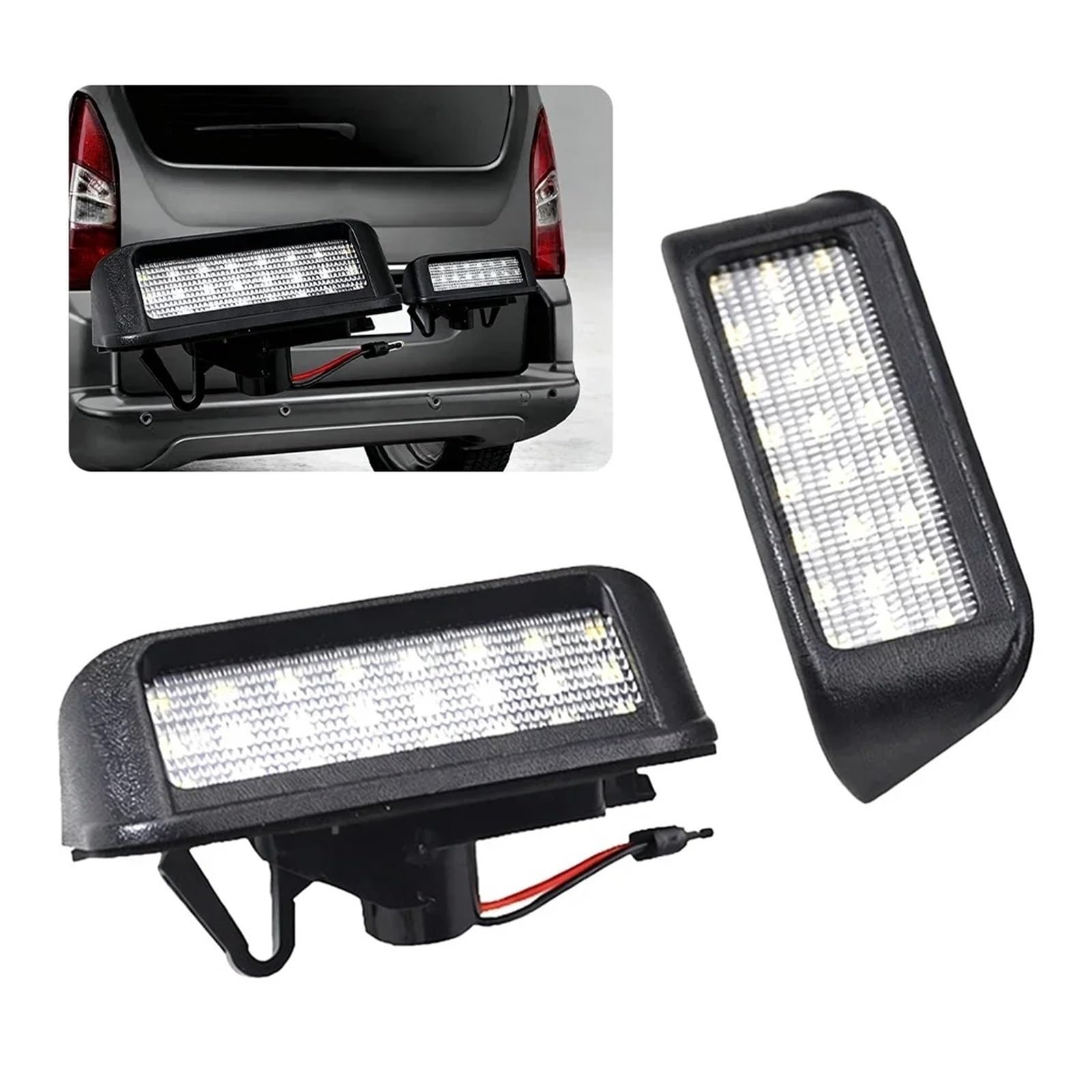 Éclairage Plaque Immatriculation Pour Peugeot Expert Partner Rifter LED Numéro Plaque D'immatriculation Lumières Lampes(1PCS)