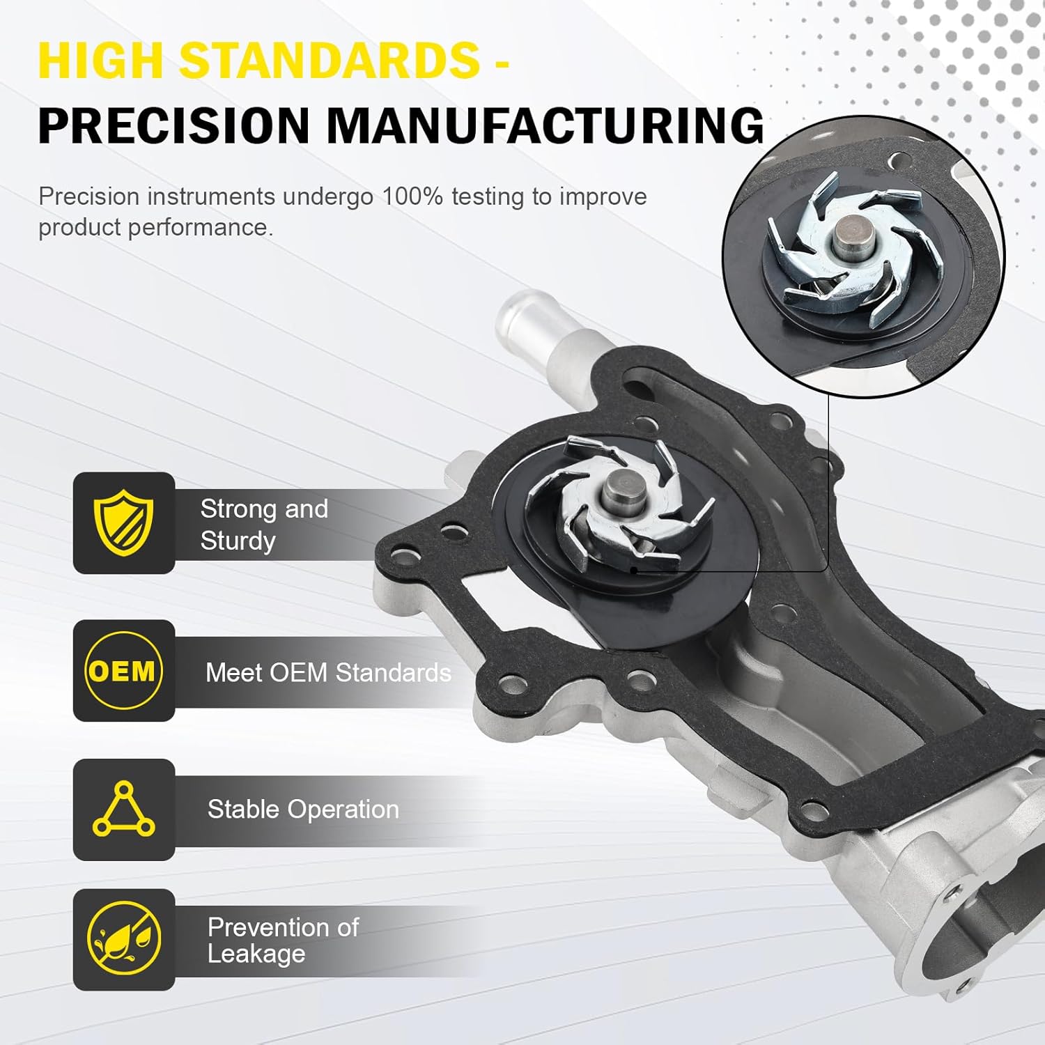 AW6662 Water Pump Thermostat Kit Compatible with 2013-2020 Encore & 2011-2016 Cruze & 2012-2020 Sonic & 2013-2020 Trax L4 1.4L Turbocharged Engine, Replaces #25192709 55565336 902808 34709