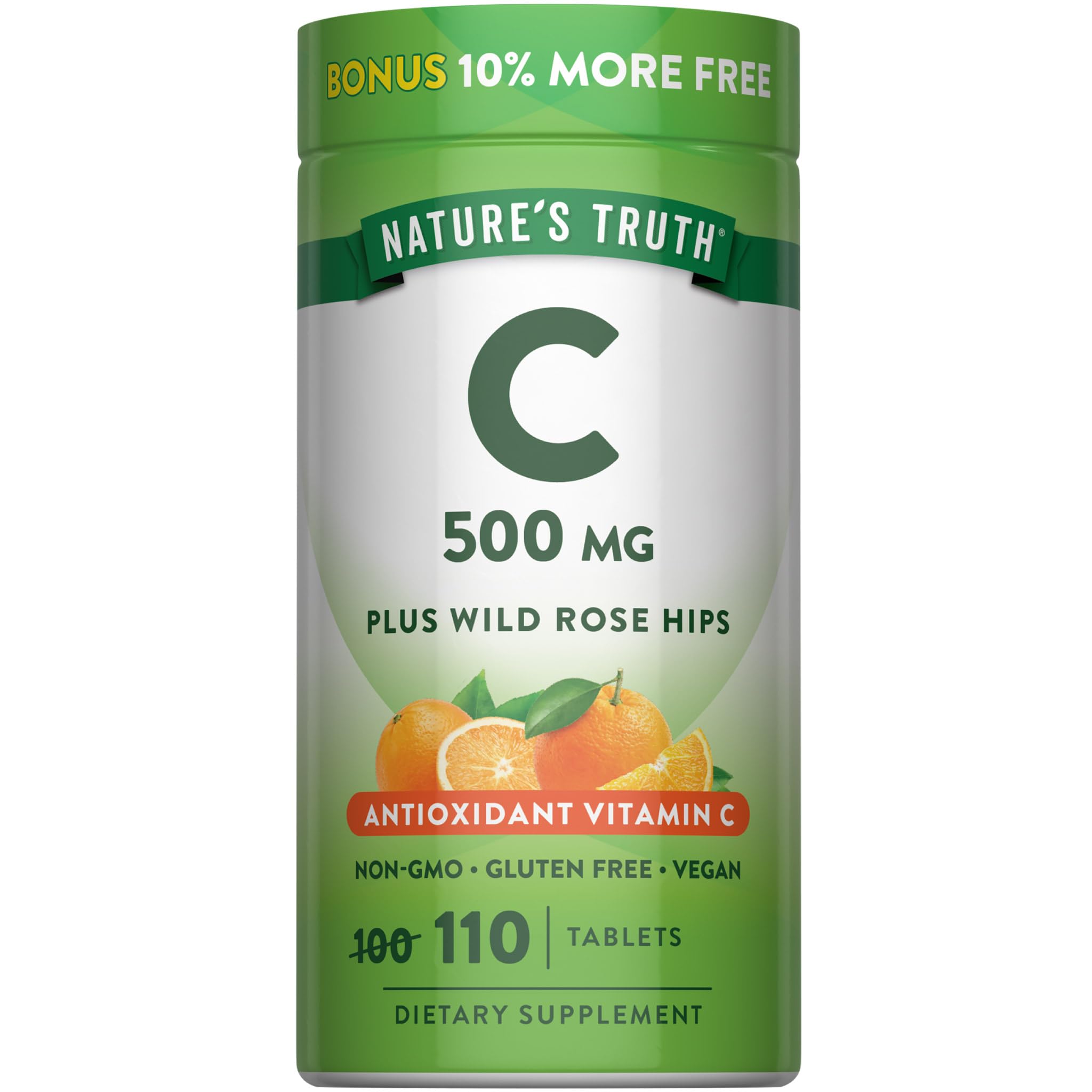 Amazon.com: Nature's Truth Vitamin C with Rose Hips 500 mg | 110