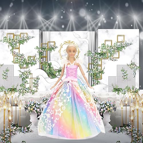 Miniatura 5 de SOTOGO 12 piezas de ropa de muñeca para niña de 11.5 pulgadas, vestidos de muñeca hechos a mano, vestidos de boda, vestidos de noche, vestidos de