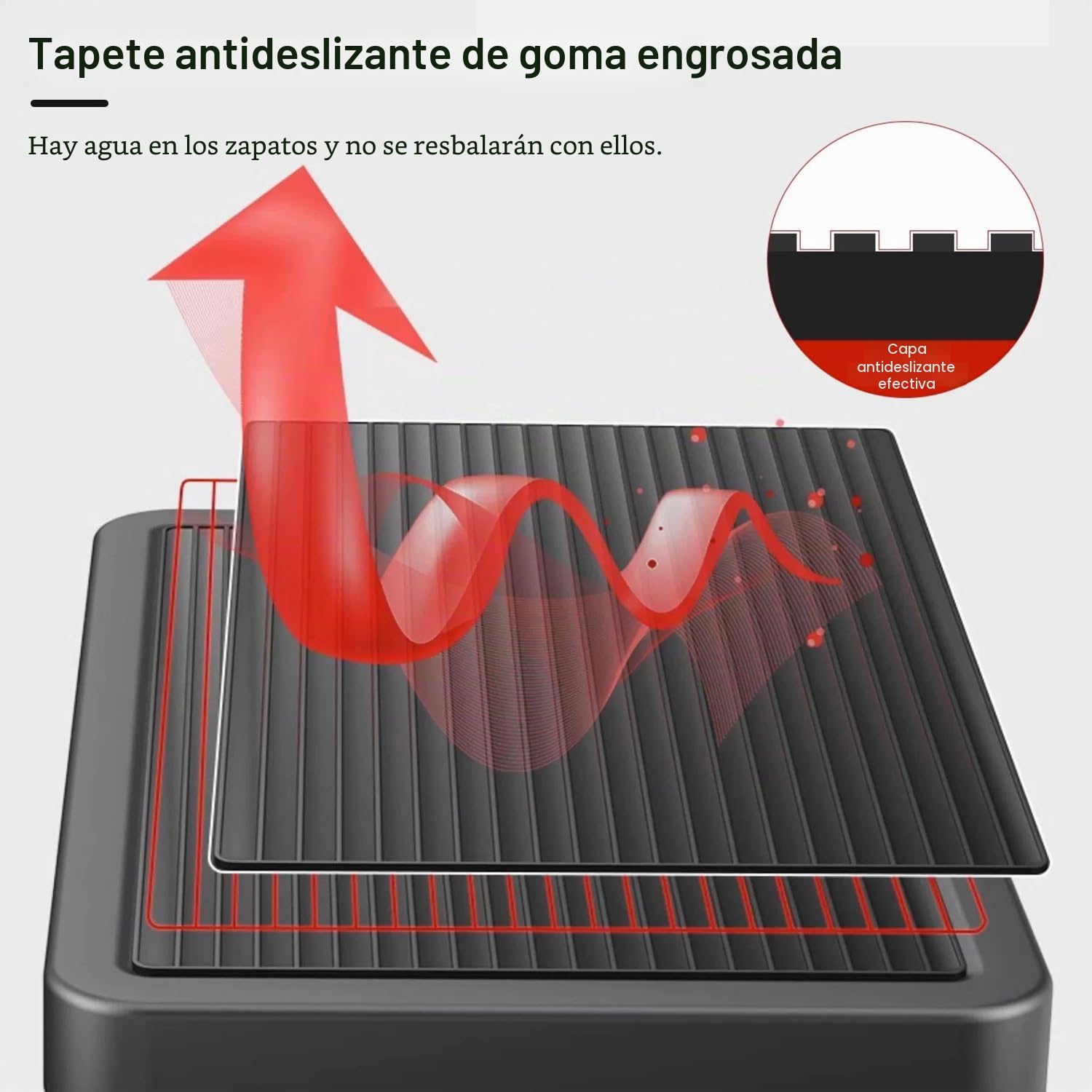K IKIDO Escalera plegable con pasamanos, 4 peldaños - Antideslizante, fácil de guardar - Peldaños anchos - Adecuada para la cocina, el hogar y la casa - Carga máxima: 150 kg (negro, 4 peldaños)