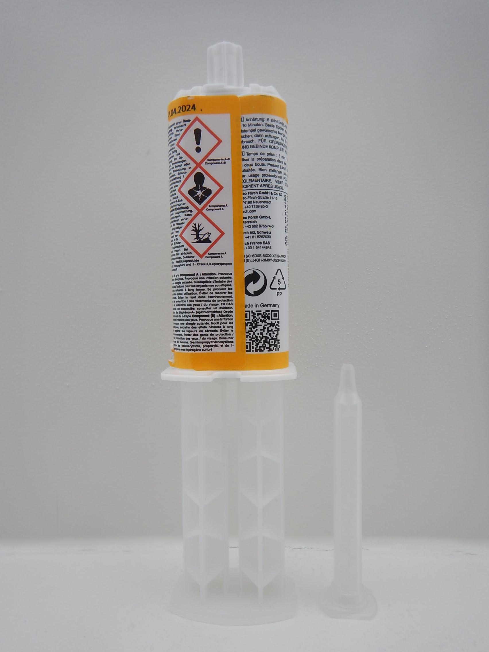 FÖRCH FLÜSSIGMETALL 2K EPOXID KLEBSTOFF K154 KLEBER ZWEIKOMPONENTEN 30g (3)