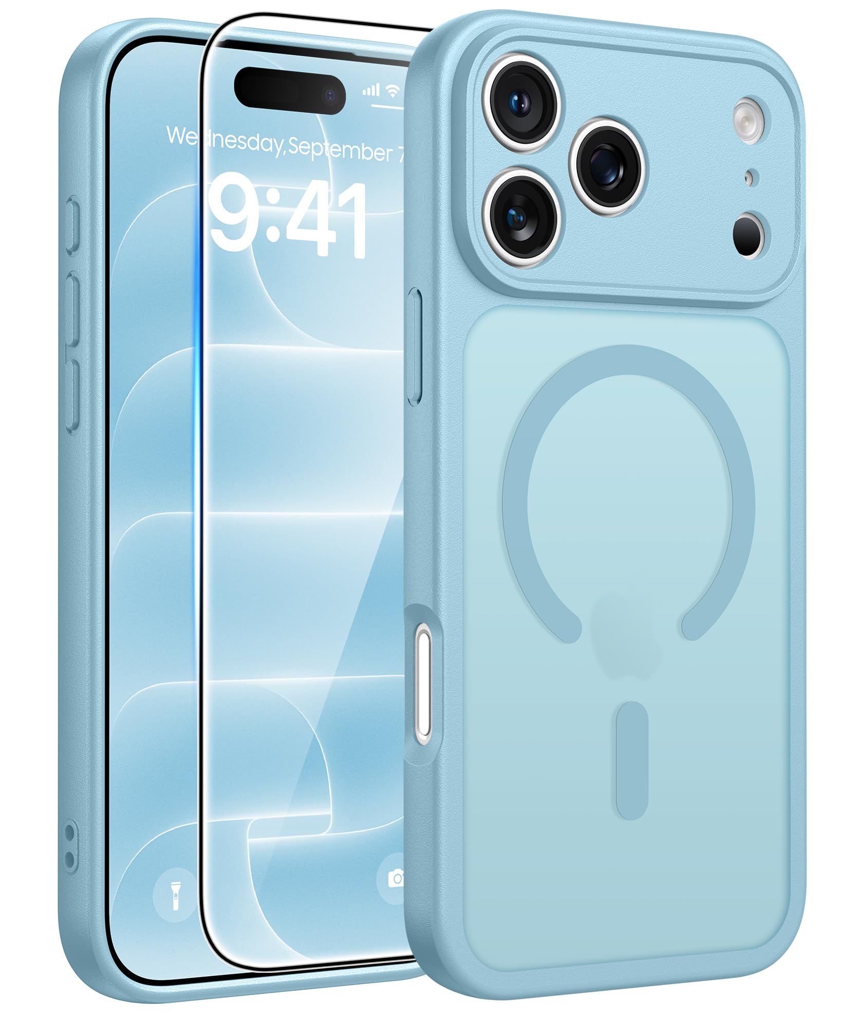 FNTCASE for iPhone 18 Pro Case/iPhone 17 Pro Case, Fit for Magsafe, Teal