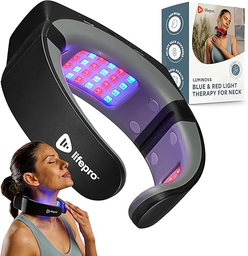 Miniatura 9 de Lifepro Terapia de luz roja para cuello - Dispositivos de terapia de luz infrarroja cercana compacta y recargable para cuerpo, espalda, pecho y