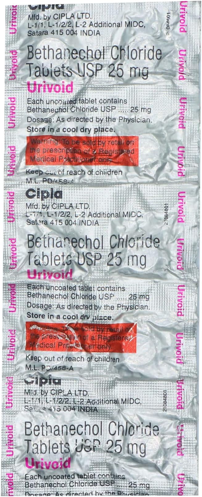 Urivoid 25 - Strip of 10 Tablets