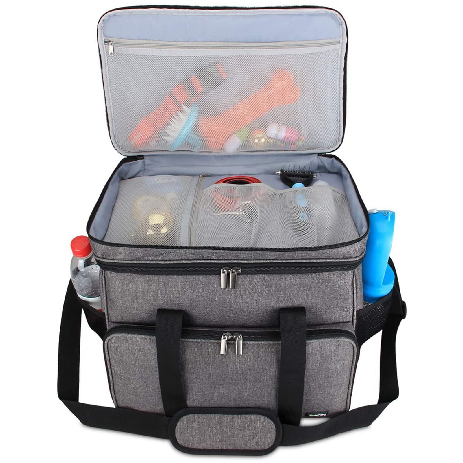 Hunde Reisetasche, Reisetasche Für Hundeausrüstung, Tragetasche Mit Multifunktions Tasche Und Schultergurt, Aufbewahrungstasche Für Hundezubehör, Leckereien, Spielzeug