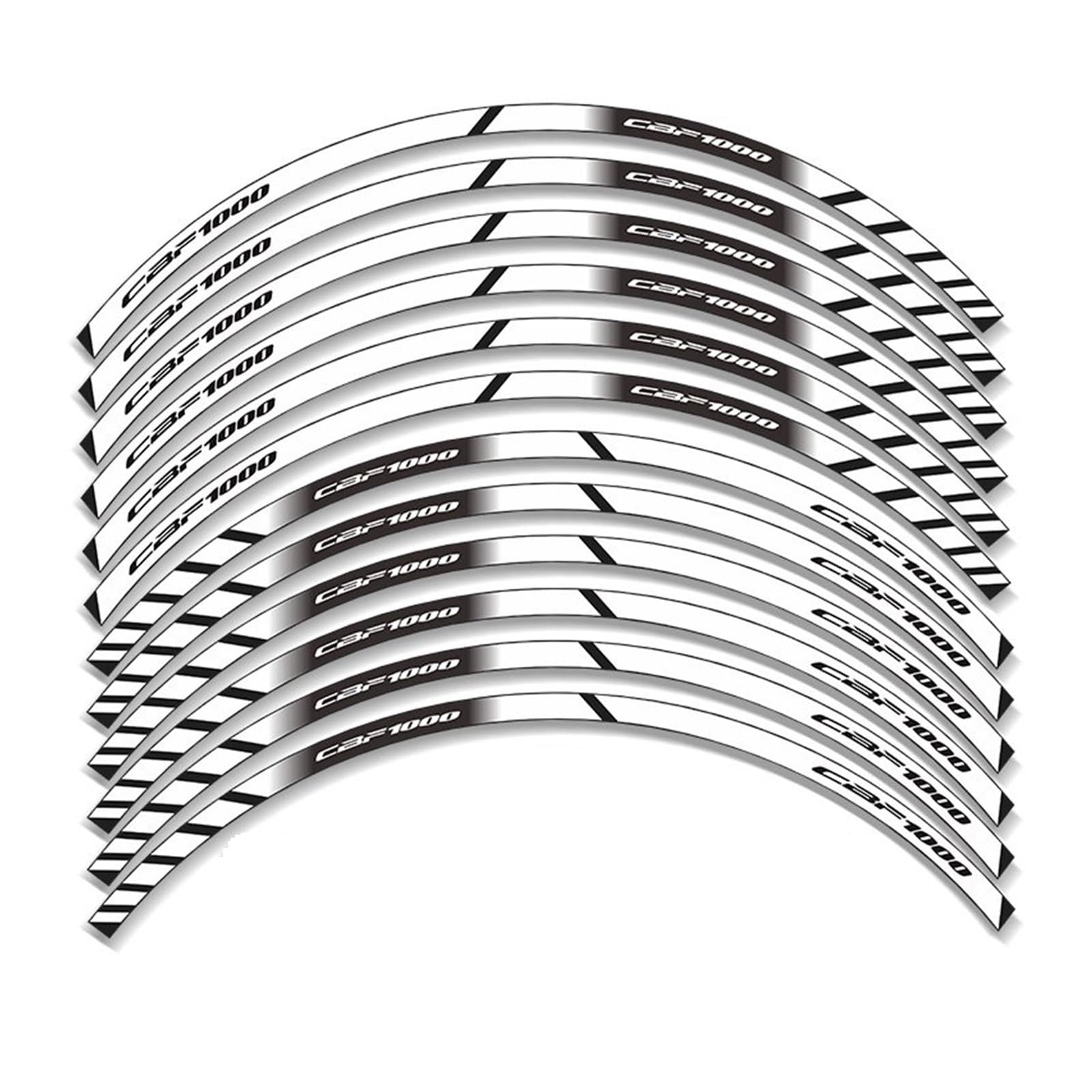 Motorcycle Sticker Reflective Stickers for CBF1000 for CBF 1000 Reflective Wheel Stickers(2)