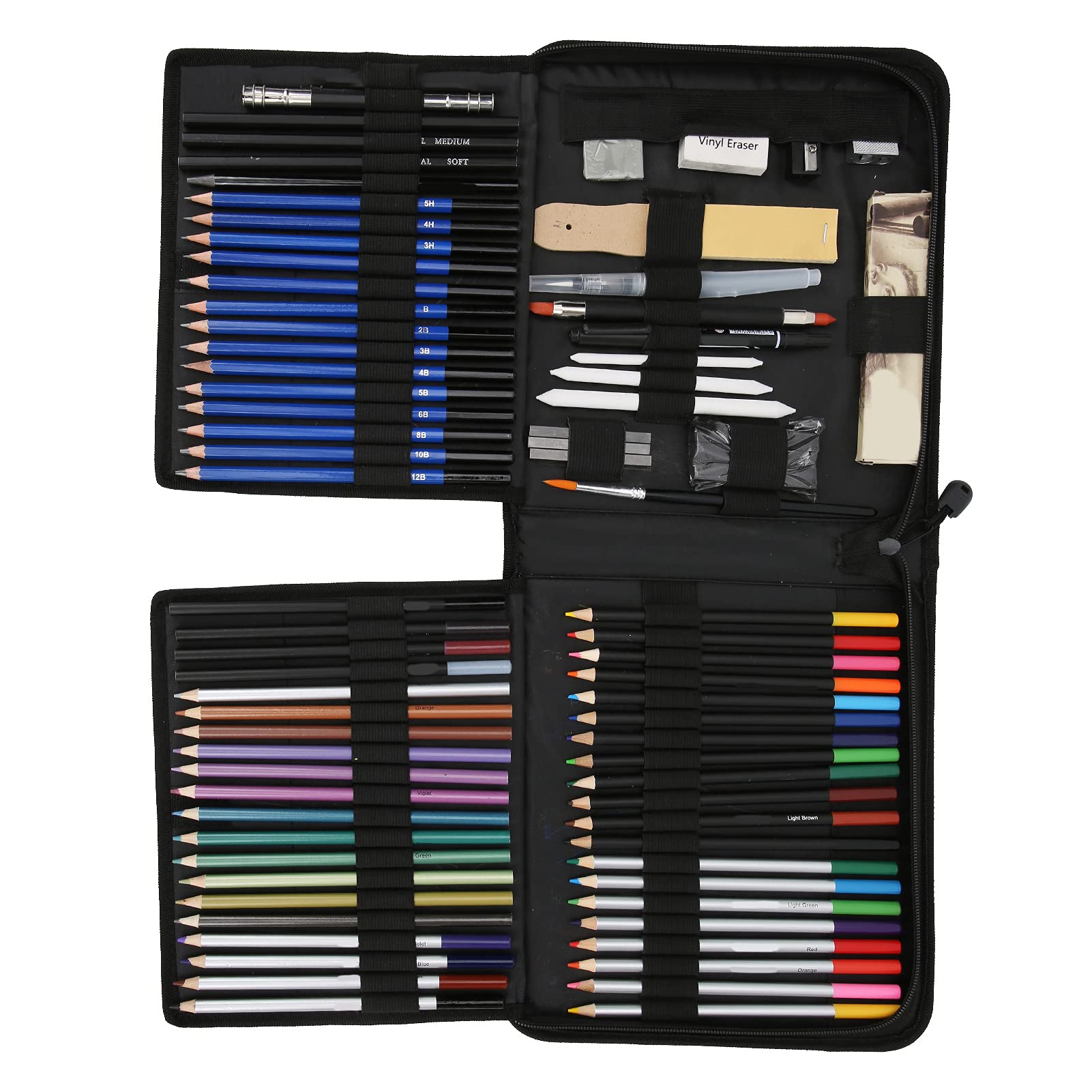 Buntstifte Zum Skizzieren, 40 Farben, Set aus Robustem Lindenholz für Künstler und Bastler