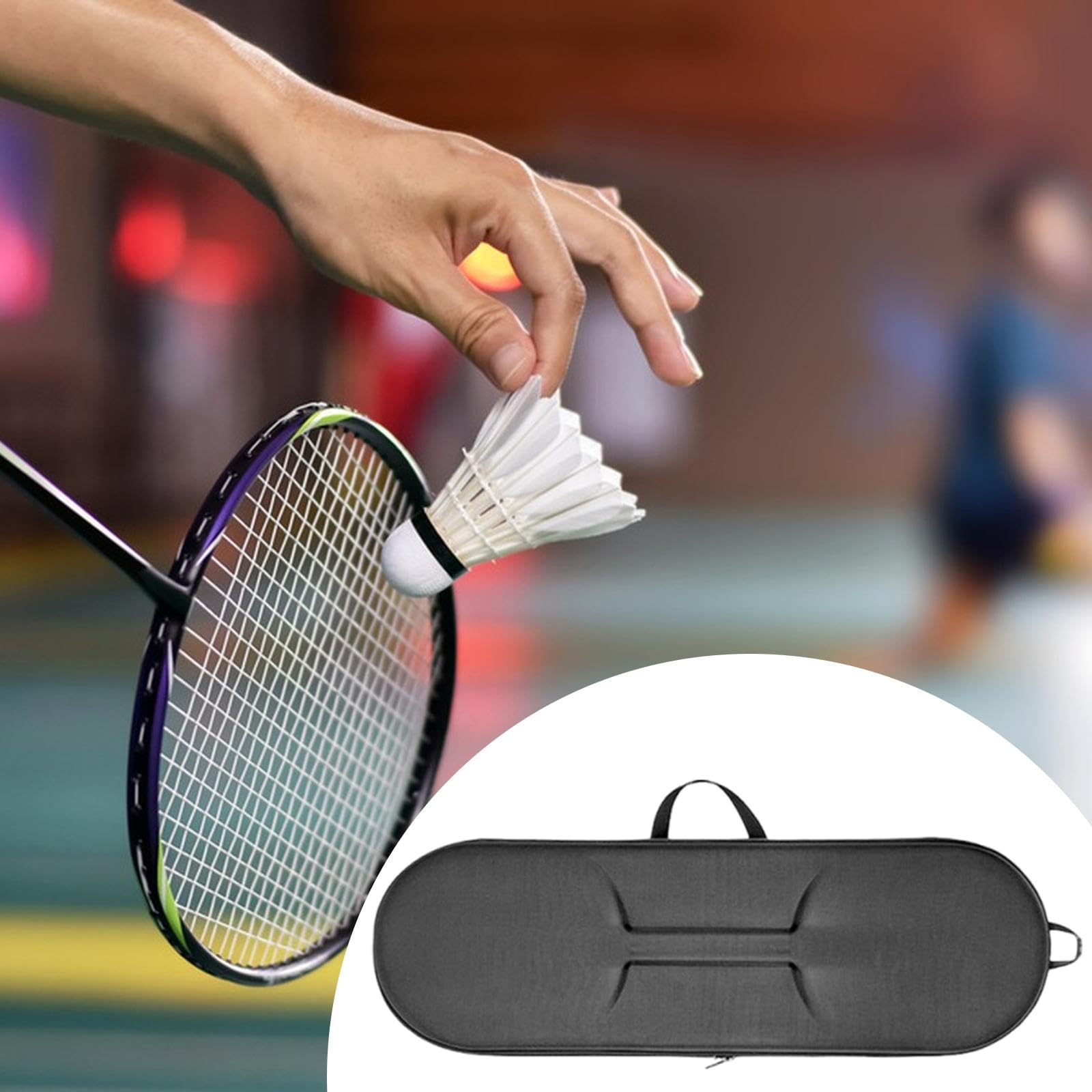Borsa per Racchetta Da Badminton, Custodia per Racchetta Da Badminton, Custodia Portatile con Maniglia, Resistente Astuccio, Adatta per