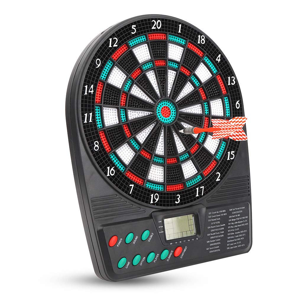 Huakii ???????????????????????????????????? ???????????????? 545g Mini Scoring Dartboard, Mini Dartboard, LCD Display Screen Bar for Leisure Entertainment Family