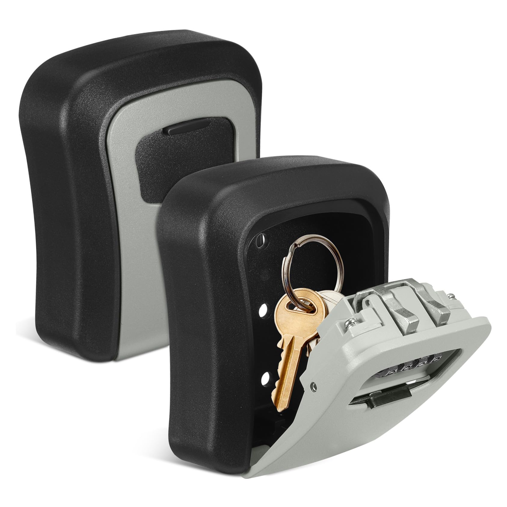 Caja para llaves para evitar olvidos con soporte seguro pared